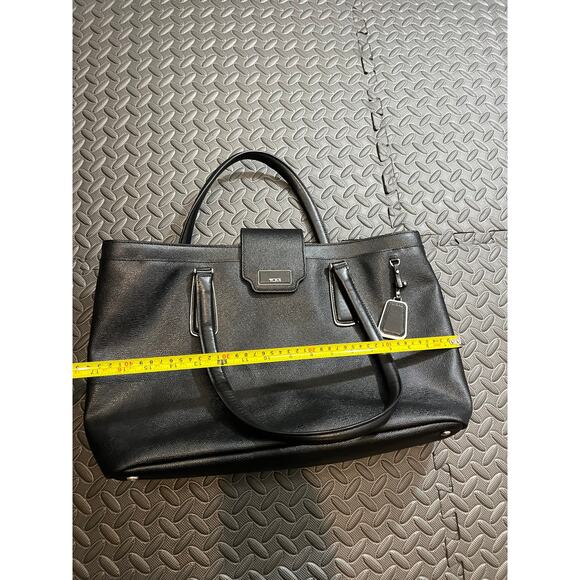 TUMI Sinclair Tegan Black Saffiano Leather Business Tote Shoulder‎ Bag #79385D - Picture 14 of 14